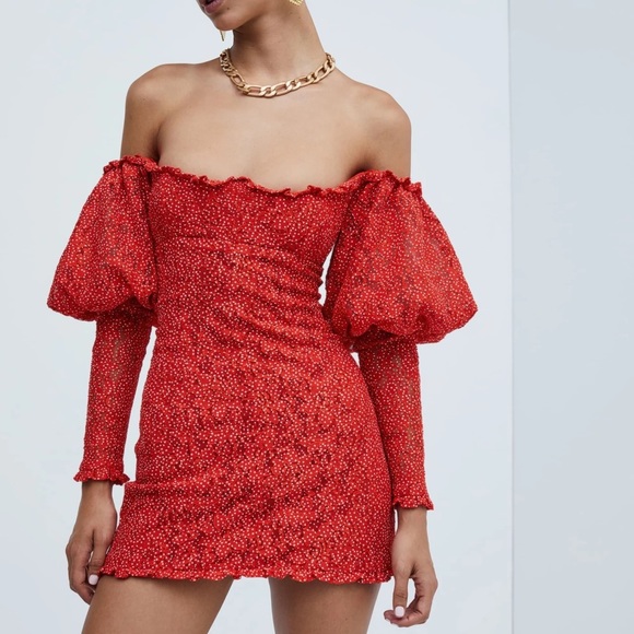 For Love And Lemons Dresses & Skirts - For Love & Lemons Clarisse Off The Shoulder Dress